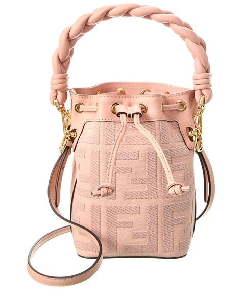 mini pink fendi bag|pink bucket handbags.